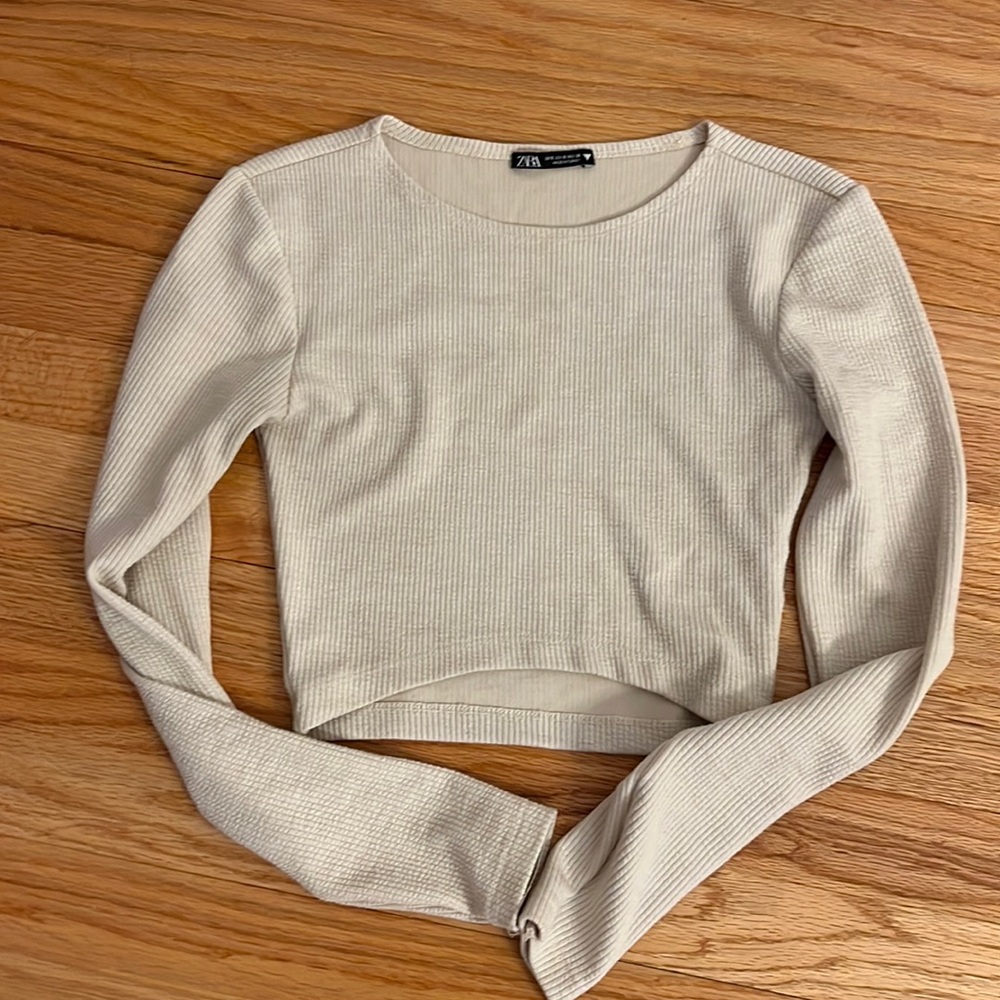 Zara crop long sleeve